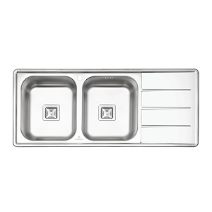 سینک ظرفشویی تو کار نیمه فانتزی چپ مدل PS-2210 پرنیان PARNIAN STEEL